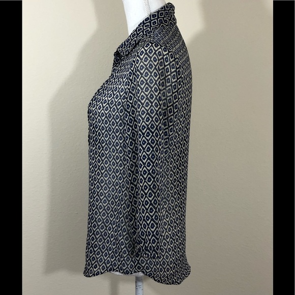 {LUCKY BRAND} - SHEER COMFY TOP / BLOUSE = B1 - Picture 4 of 7